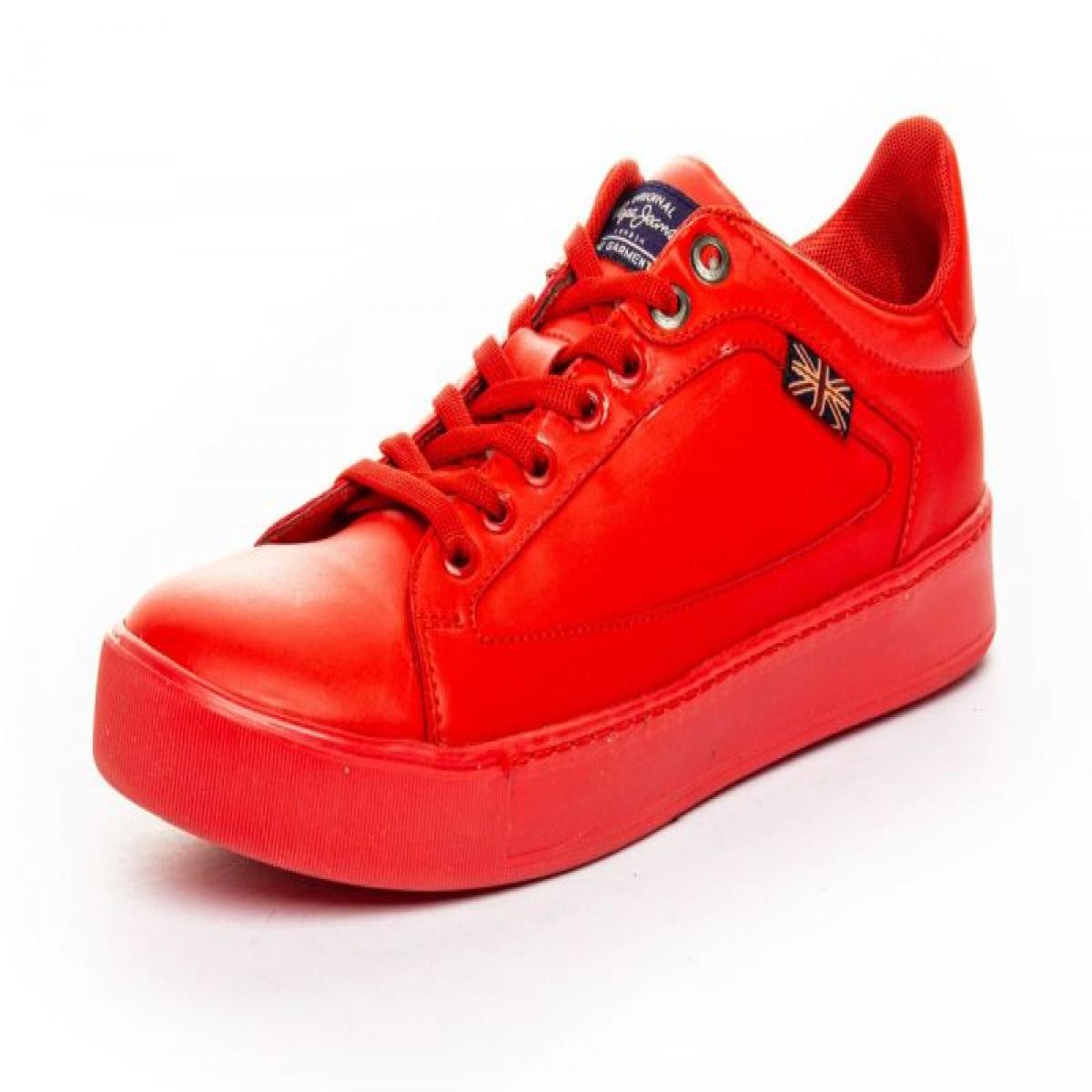 tenis color rojo para hombre